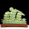 Tác phẩm Thuận buồm xuôi gió ngọc onyx xanh 41cm - 4,91kg