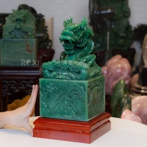 Alternative view of Quà tặng sếp: Ấn Rồng bằng thạch anh xanh tự nhiên 14,35kg