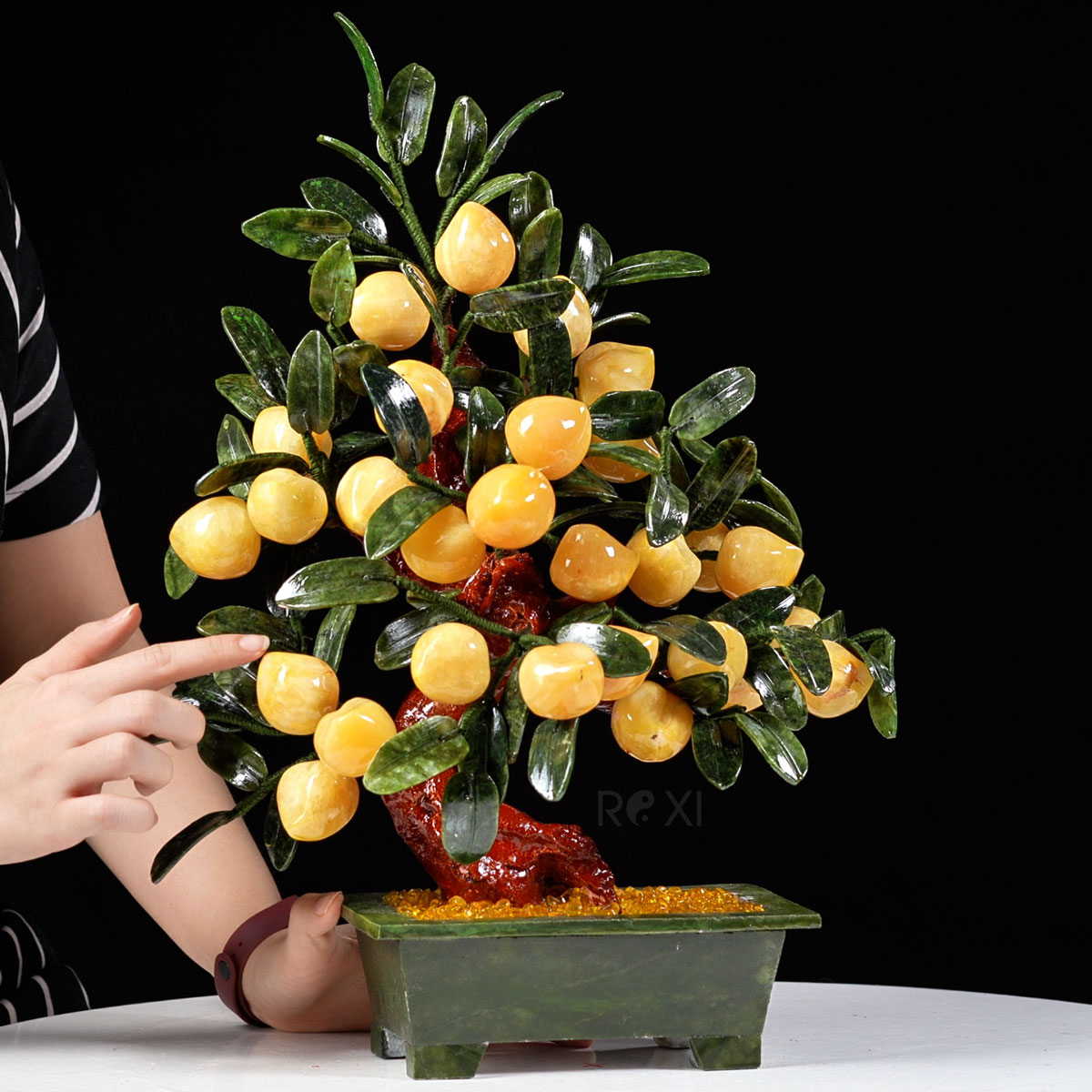 Cây đào đá vàng ngọc hoàng long 28 quả