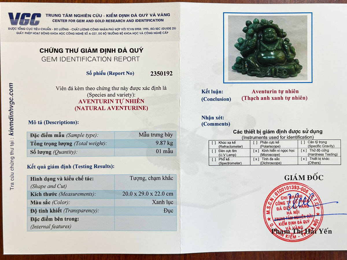 tuong di lac thach anh xanh 9.87