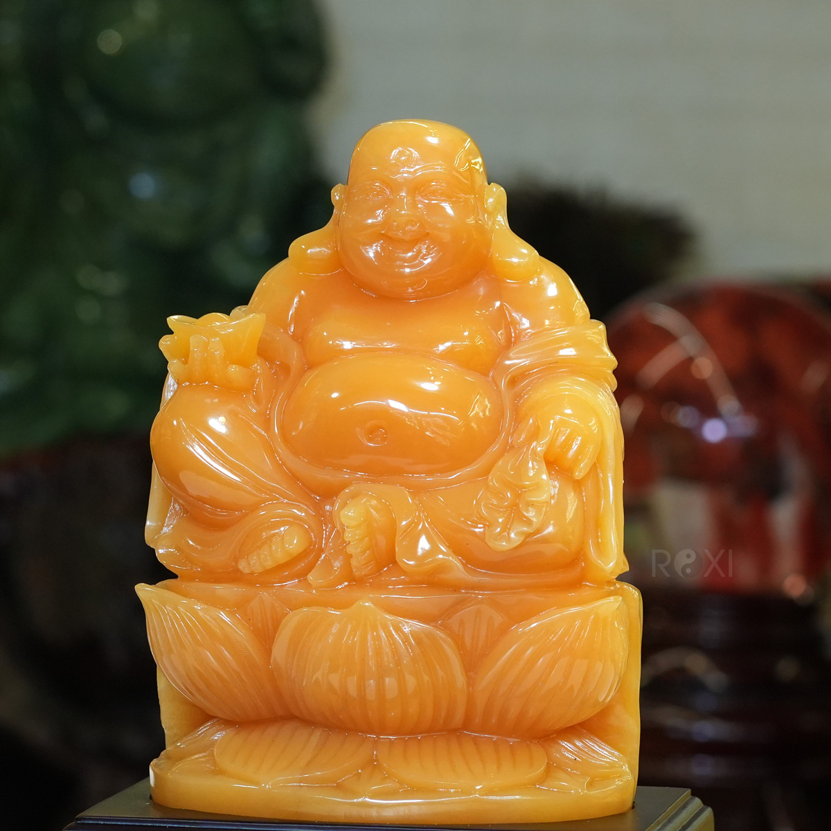 Tượng di lặc ngọc hoàng long tự nhiên 7,42kg