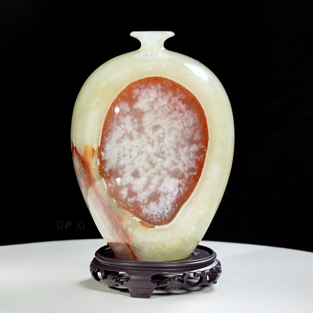 Bình hút lộc ngọc onyx tự nhiên 25 * 18cm - BINH1508