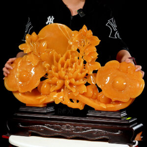 Alternative view of Quà tặng sếp - Gậy như ý bằng ngọc hoàng long 70cm - GAYNY133