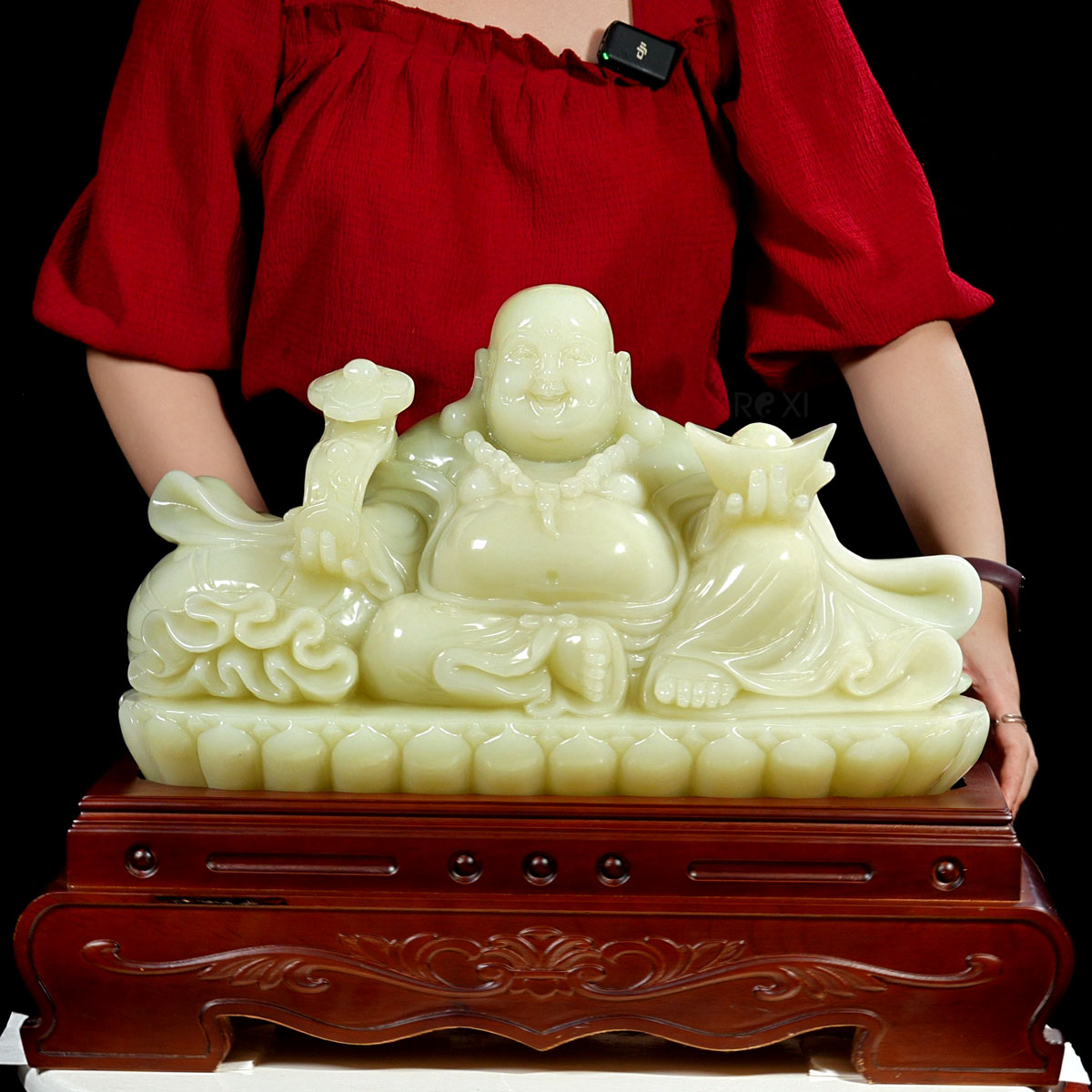 Tuong di lac ngoc onyx xanh 60cm 3