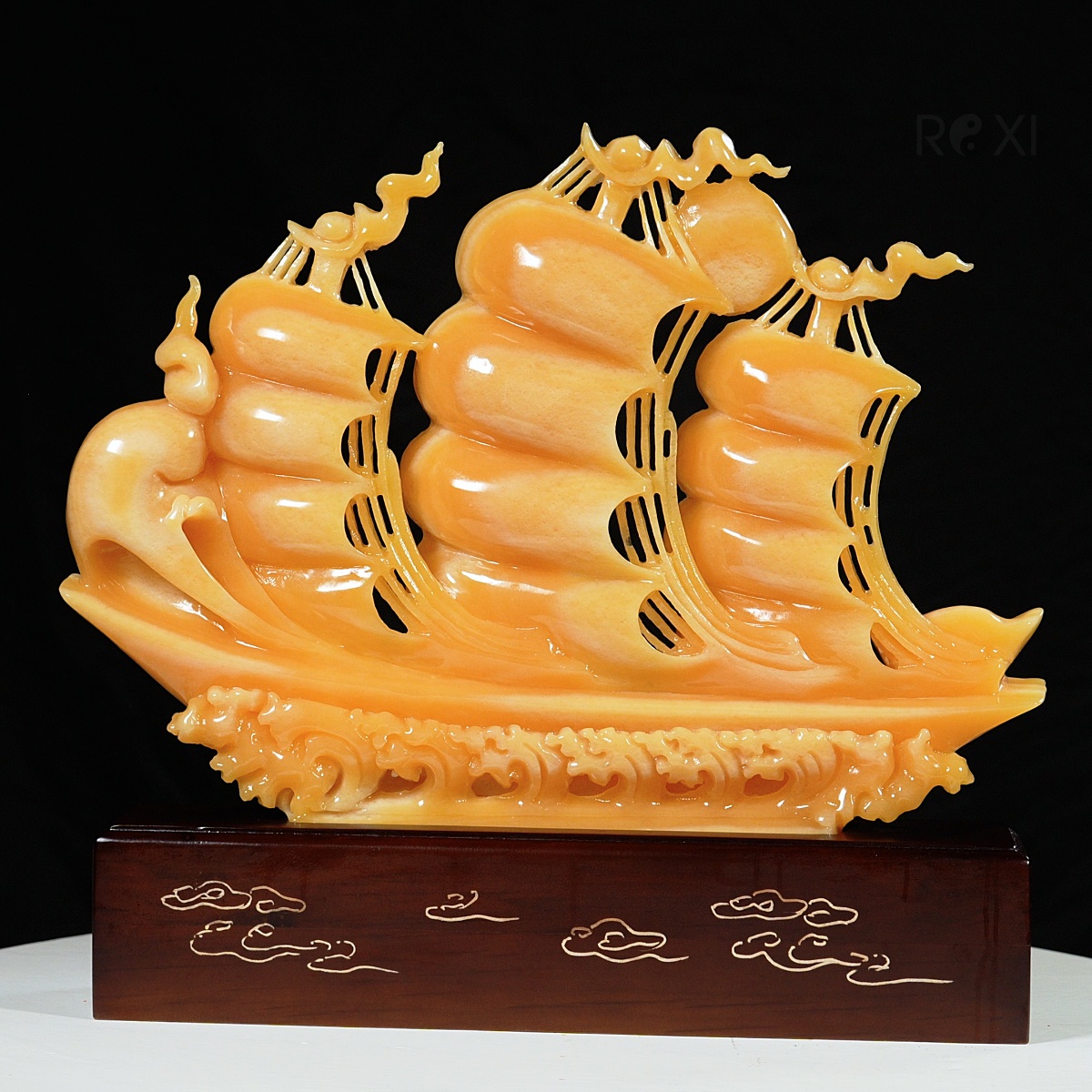 thuyền buồm ngọc hoàng long quà tặng - Thuyền buồm - Thuận buồm xuôi gió ngọc hoàng long 40cm (mẫu 5)