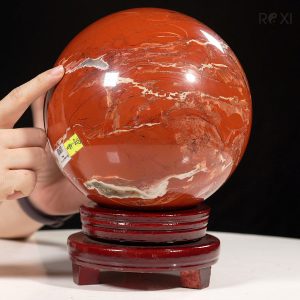 Cầu ngọc bích đỏ jasper 8kg - 18cm
