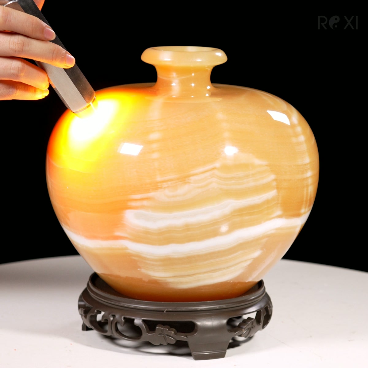 Bình hút lộc ngọc hoàng long 14,61kg - cao 23cm