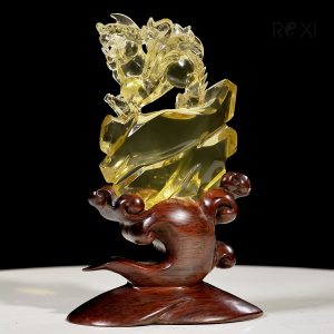 Tác phẩm Tỳ hưu thạch anh vàng 0,86kg