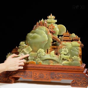 Alternative view of Tác phẩm bồng lai tiên cảnh ngọc onyx 17,15kg - 58cm