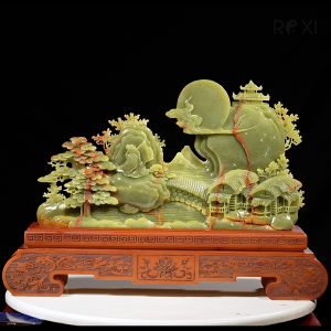Alternative view of Tác phẩm bồng lai tiên cảnh ngọc onyx 11,63kg - 61cm