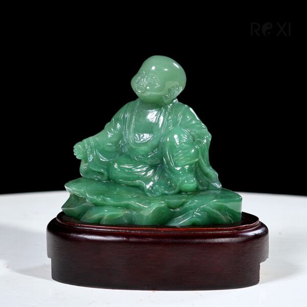 00 tuong chu tieu thach anh xanh 14cm 10841