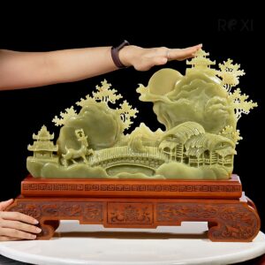 Alternative view of Tác phẩm Bồng lai tiên cảnh ngọc onyx xanh 9,8kg