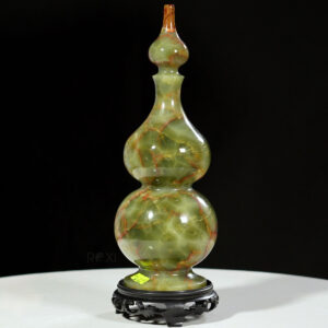 Alternative view of Hồ lô tài lộc ngọc onyx xanh 30cm (mẫu 6)