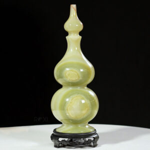 Alternative view of Hồ lô tài lộc ngọc onyx xanh 30cm (mẫu 4)