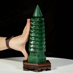 Alternative view of Tháp văn xương thạch anh xanh 1,96kg - 25cm