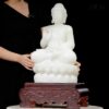 tuong phat thich ca mau ni ngoc onyx trang 66cm 7